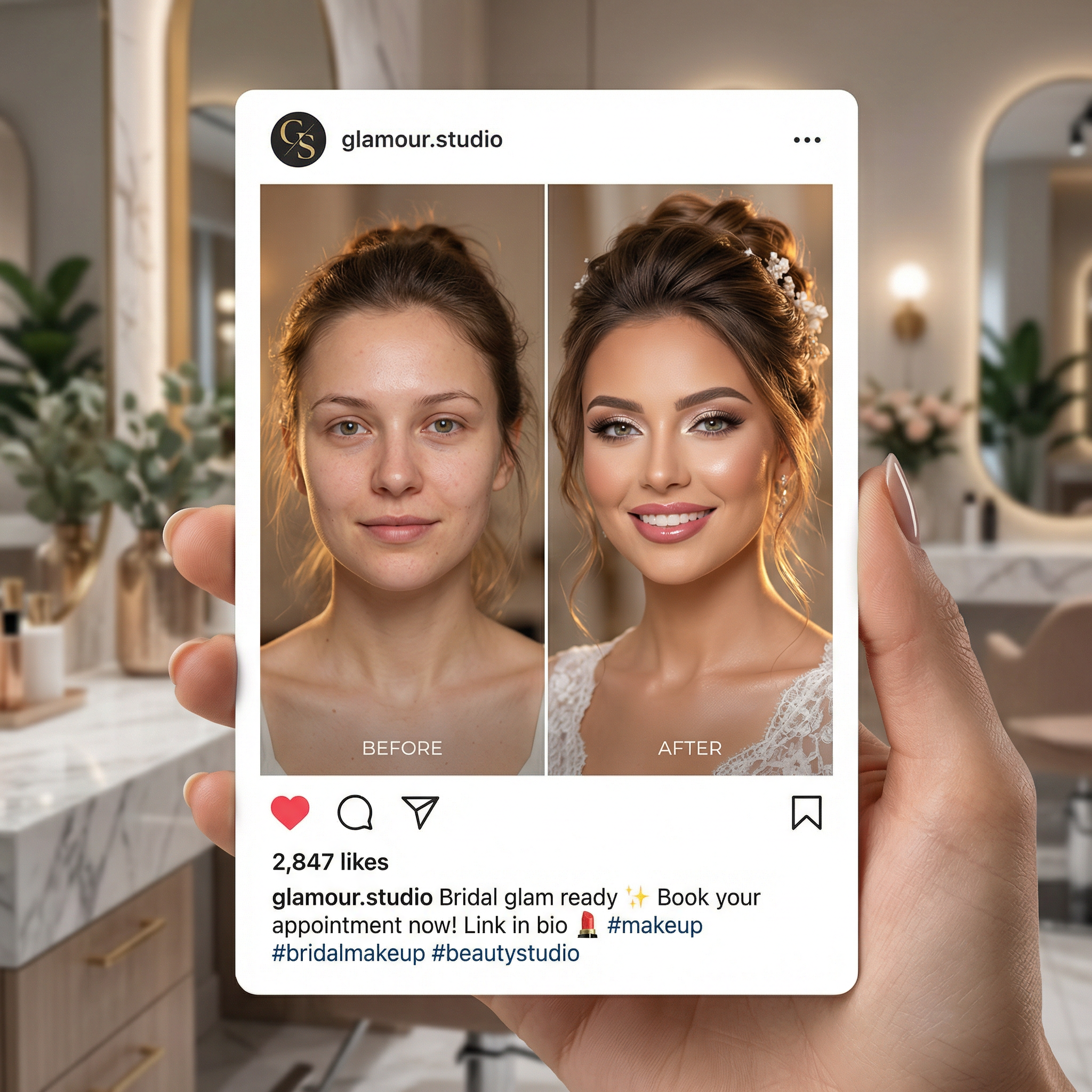 Instagram Post Example for Beauty Salon - Social Media Marketing Dubai