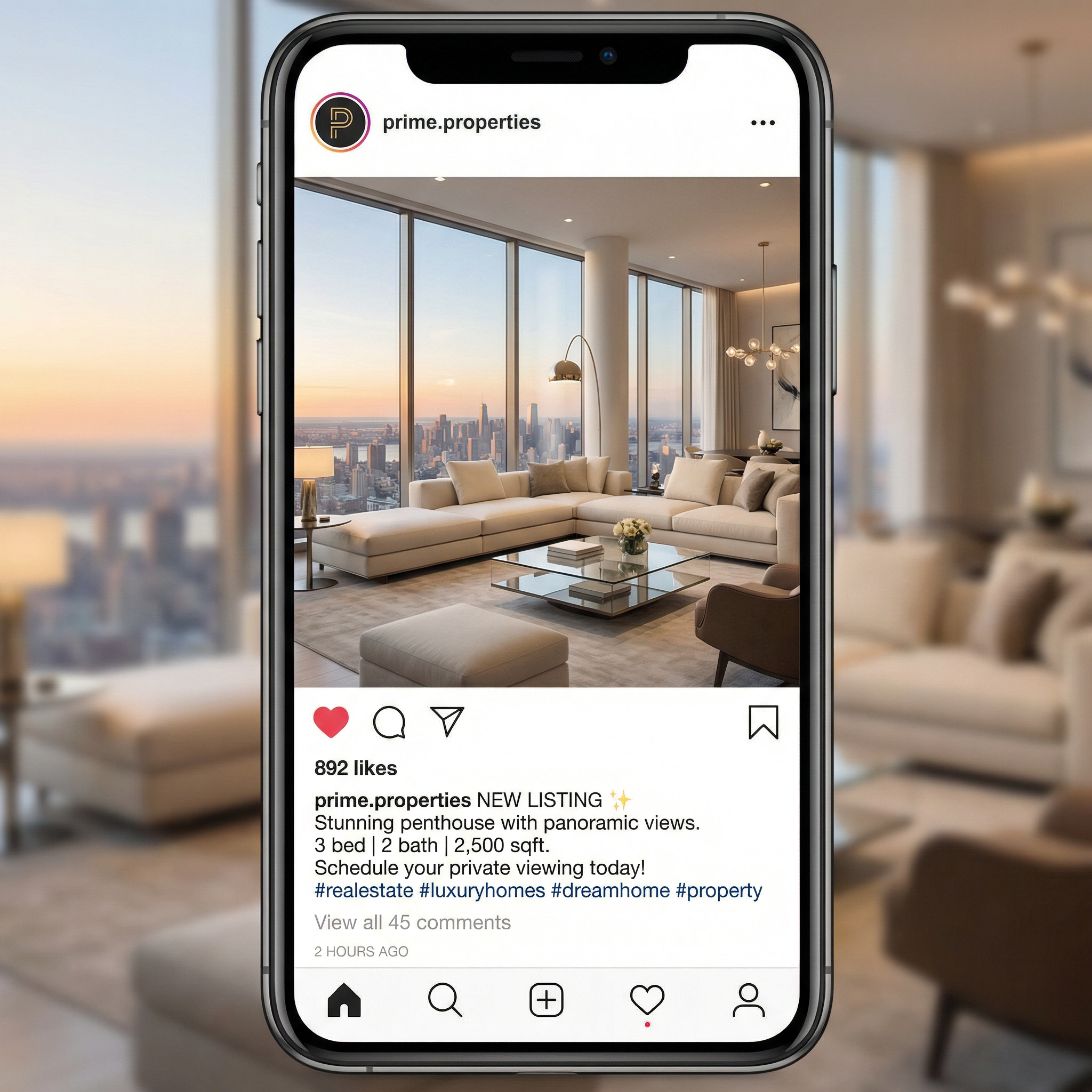 Instagram Post Example for Real Estate - Social Media Marketing